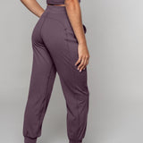 Tula | Pantaloni yoga Harem de mătase de crin
