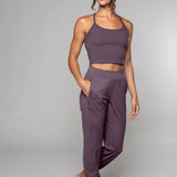 Tula | Pantaloni yoga Harem de mătase de crin