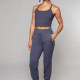Tula | Pantaloni yoga harem gri brut