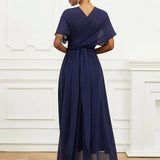 Helena | Rochie midi cu decolteu in V