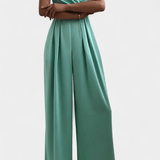 Romily | Pantaloni Eleganți Sexy cu Talie Largă și Șnur