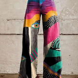 Talia | Pantaloni boho chic largi